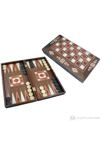 Star Polyester Sedef Tavla Orta Boy - Modern ve Şık Masa Oyunları