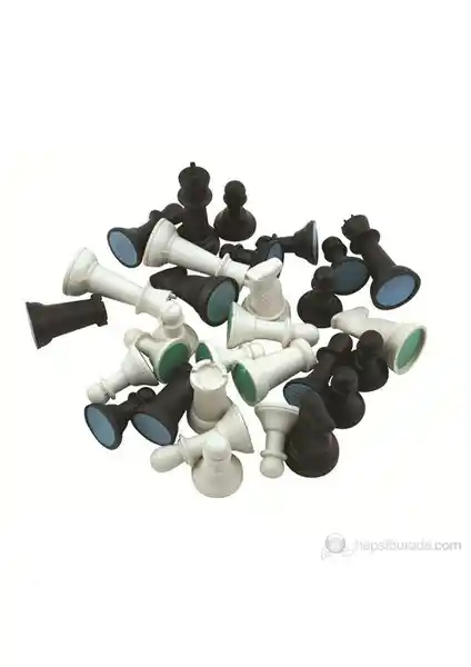 Star Satranç Piyonu Plastik Turnuva - Dayanıklı ve Büyük Boyutlu Profesyonel Satranç Parçası