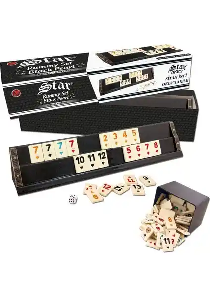 Star Siyah İnci Okey Takımı: Kaliteli Malzemeler ve Şık Tasarım ile Oyun Keyfini Artırır