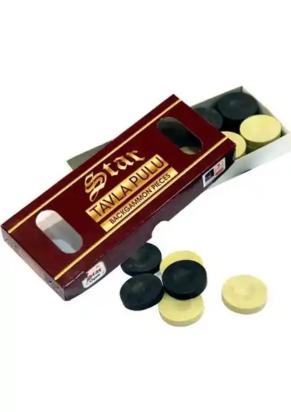 Star Tavla 1020463 Plastik Pul Seti Orta Boy Tavla Oyunları İçin Uygun ve Ekonomik