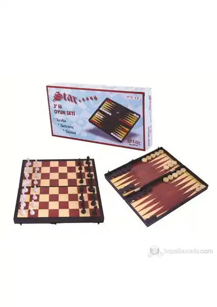Star Üçlü Oyun Seti: Çoklu Masa Oyunları ve Dayanıklı Tasarım Özellikleri