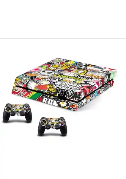 StickerMarket PS4 Sticker Bomb: Oyun Konsolu İçin Estetik ve Koruyucu Dekorasyon Çözümü