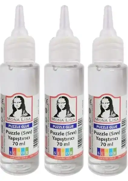 Südor Monalisa 70 ml Puzzle Yapıştırıcı 3'lü seti yüksek performans ve estetik sonuç sağlar