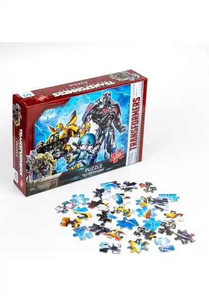 Transformers Temalı 100 Parça Puzzle Çocukların Gelişimine Katkı Sağlayan Aktivite