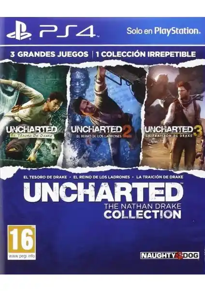 Uncharted: Nathan Drake Koleksiyonu PS4 için Türkçe Altyazılı Macera ve Aksiyon Oyunu