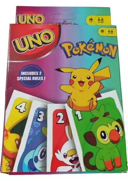 UNO Pokémon Oyun Kartları: Renkli ve Eğlenceli Kart Oyunları Çocuklar İçin