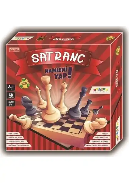 Zekice Satranç Ahşap Şık ve Dayanıklı Tasarımıyla Kaliteli Oyun Deneyimi