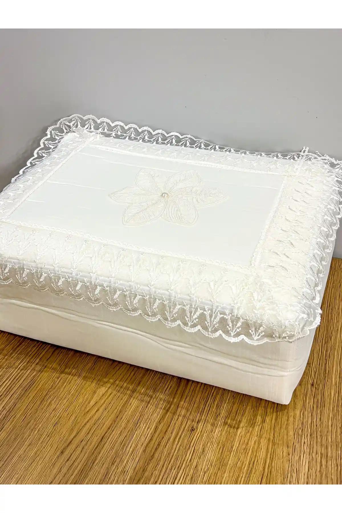 AYHANHOME Mikro Saten Bej Renkli Bohça ve Hurçlar Çeyizlik ve Nişan Kullanımı İçin