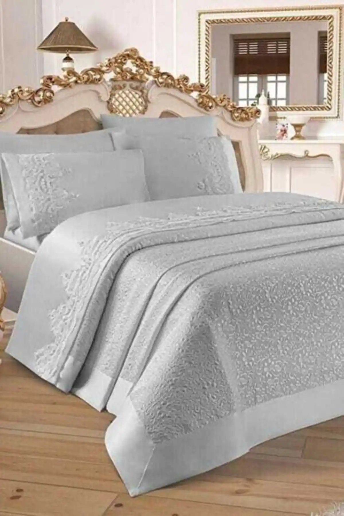 Bursa Çeyiz Fransız Güpürlü Diana Pike Takımı Yatak Odası Dekorasyonu İçin Modern ve Şık Alternatif