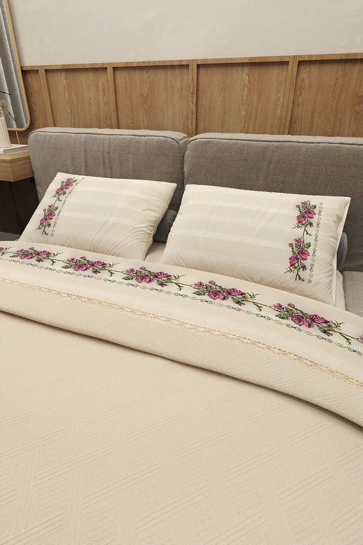 Durul Vintage Çift Kişilik Pike Takımı Şık ve Fonksiyonel Tasarım Özellikleri