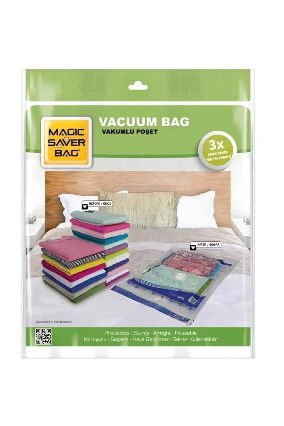 Magic Saver Bag Vakumlu Poşet Seti Geniş Depolama ve Tazelik Koruma Çözümü