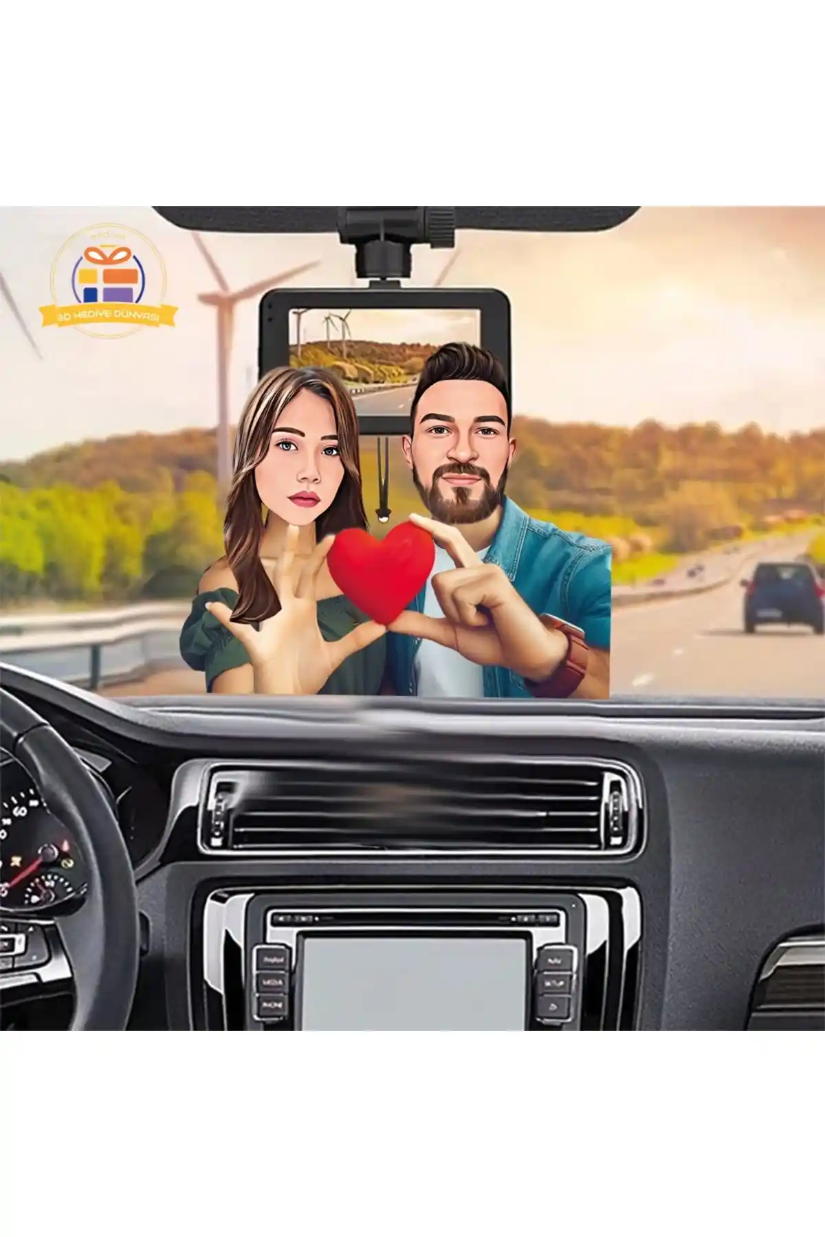 Modern ve Eğlenceli Dikiz Aynası Süsü ile Dekorasyonunuza Renk Katın