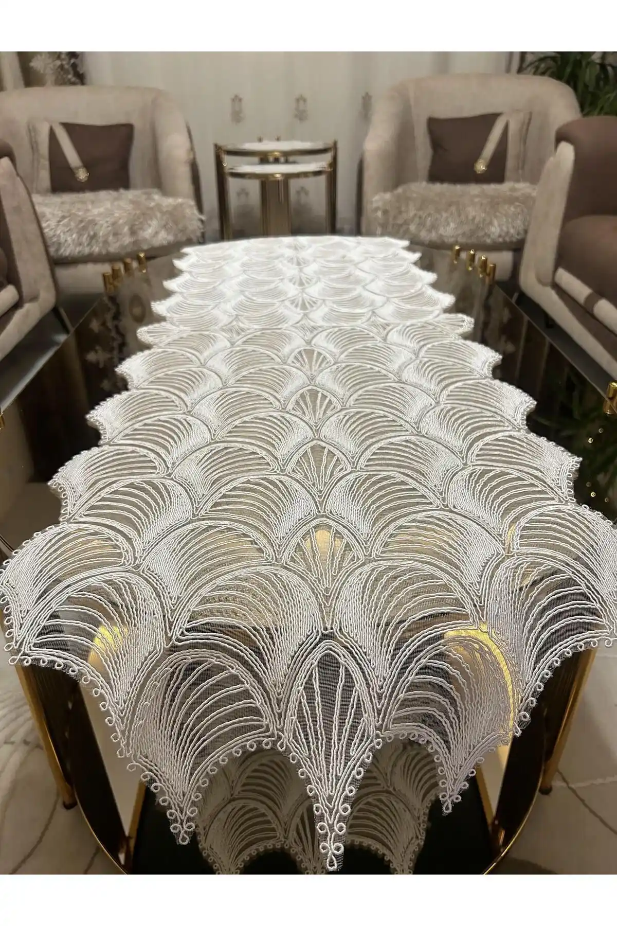 Tekstilsa'nın Lüks Salon Oda Sehpa Takımı ile evinizde şıklık ve fonksiyonellik artar