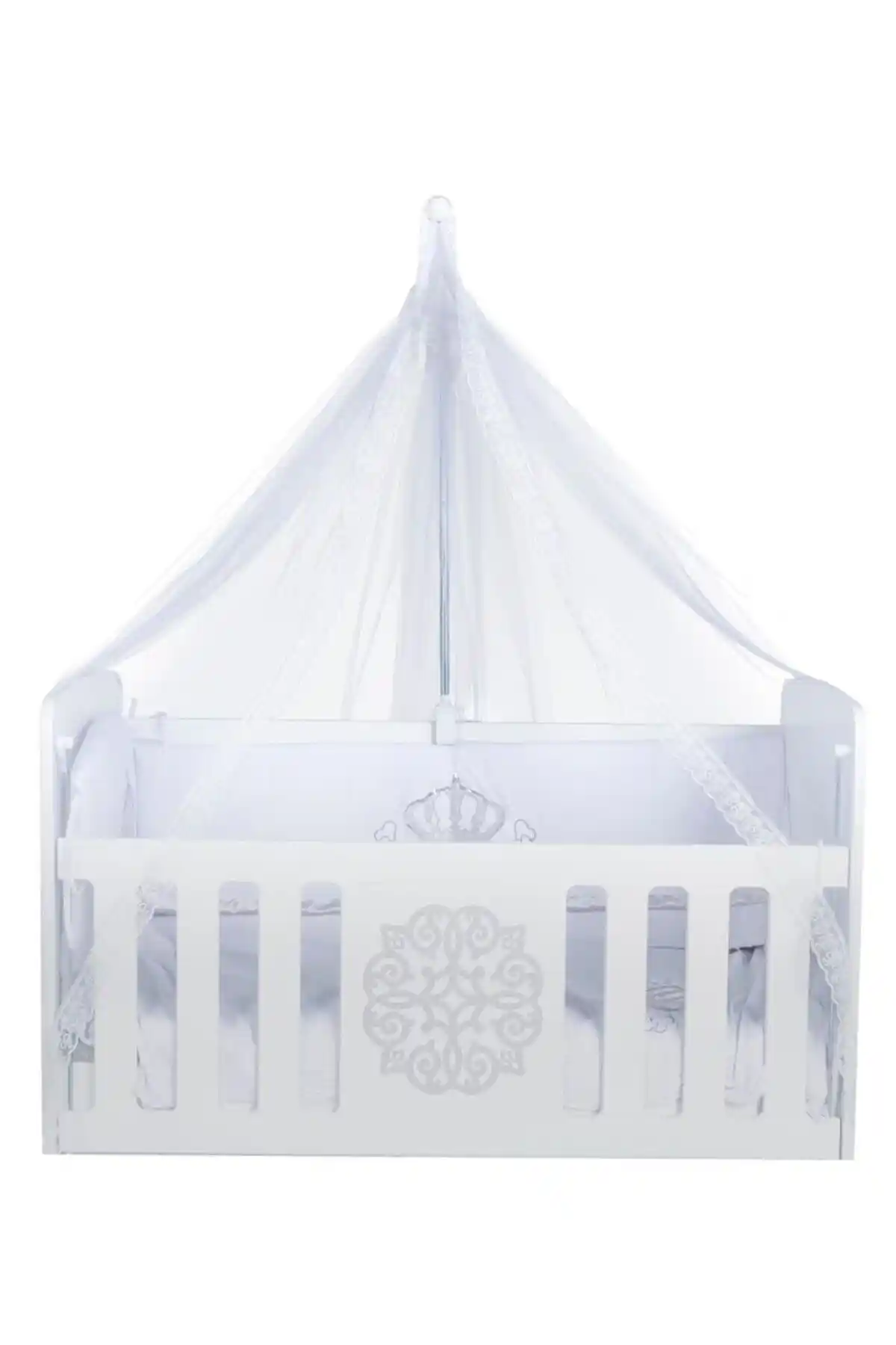 Tommybaby Güpürlü Lüx Cibinlik ve Topuzlu Demir Bebek Odası Güvenlik ve Şıklık Çözümü