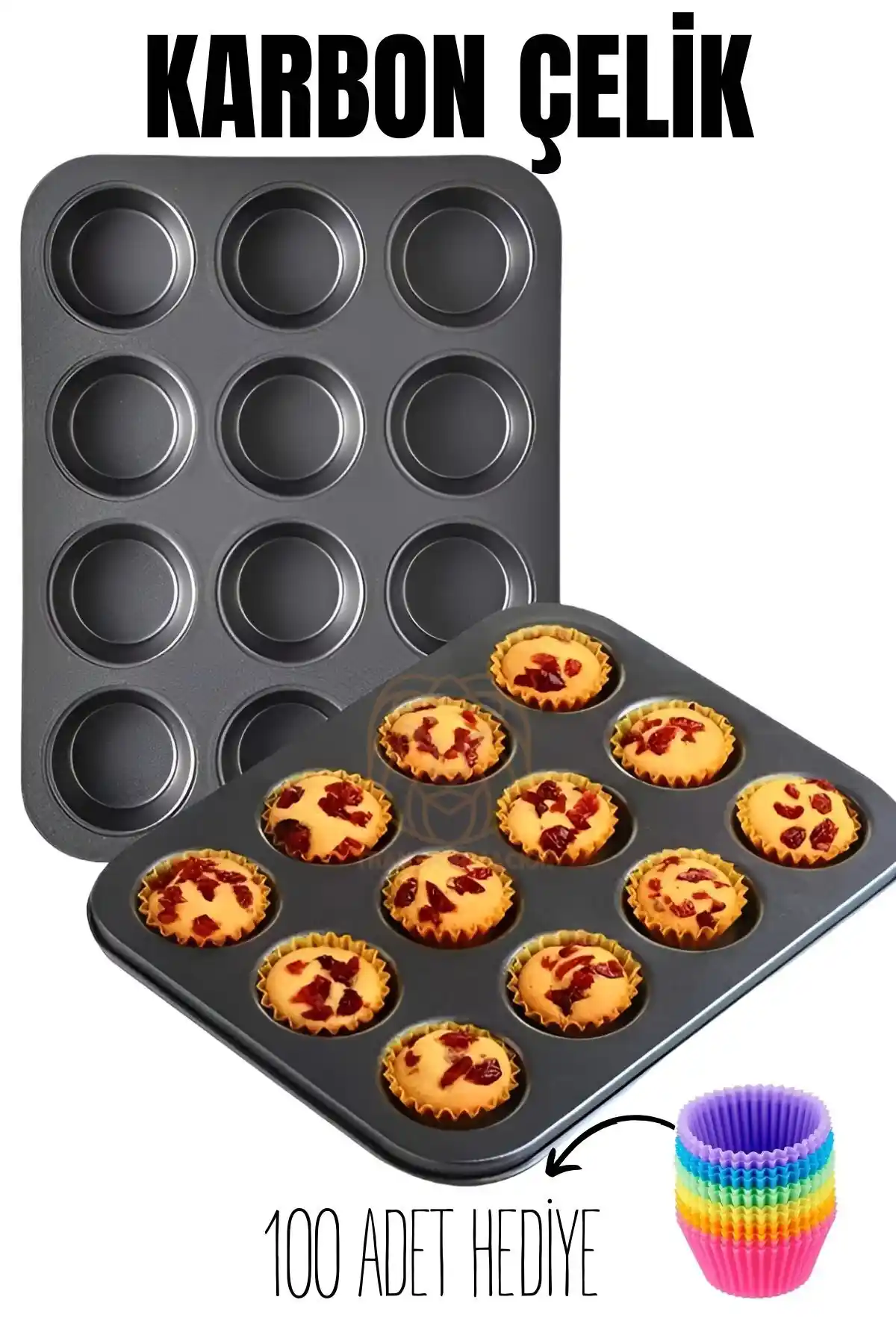Transformasyon 12'li Muffin Kalıbı: Dayanıklı ve Estetik Fırın Gereci