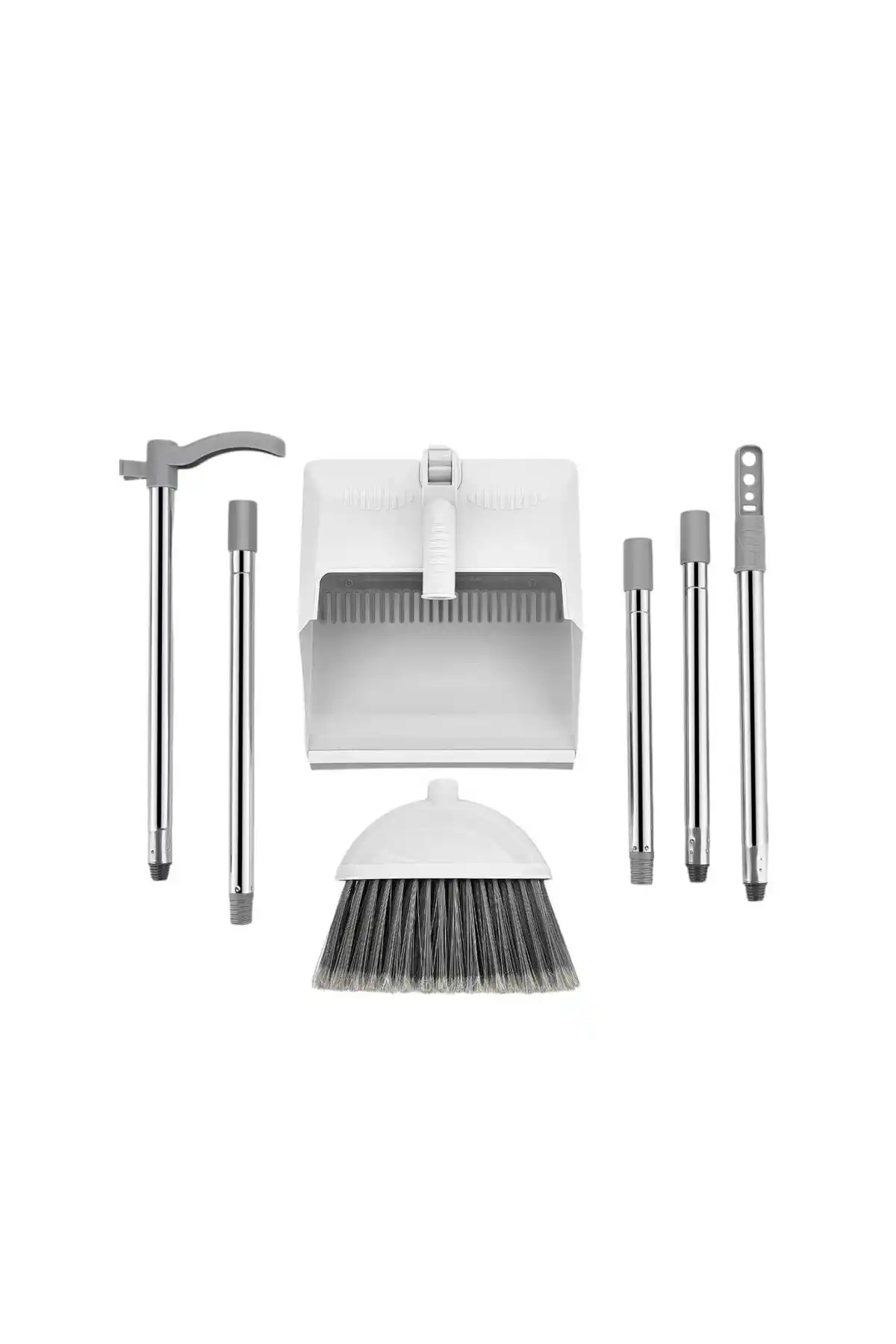 Türk Menşei Katlanabilir Ev Süpürge ve Faraş Seti Pratik ve Çok Yönlü Temizlik Çözümü