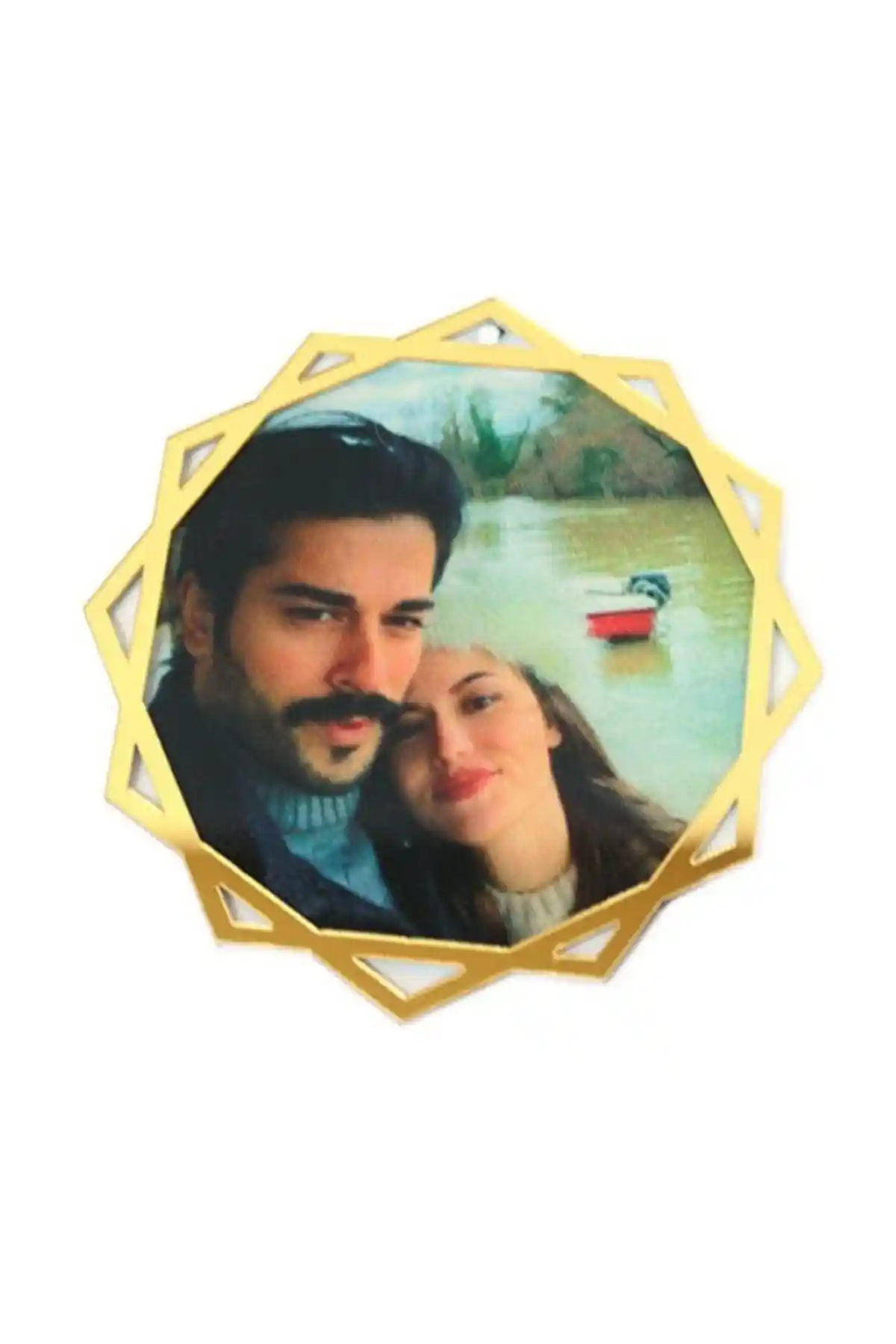 Yavuz Süs Resimli Altıgen Dikiz Aynası Süsü 10 cm dayanıklı ve renkli dekoratif aksesuar