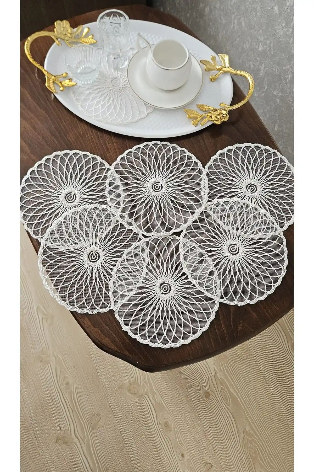 ZESA HOME 6'lı Kahve Yanı Şık Sunum Peçeteleri Estetik ve Dayanıklı Tasarım