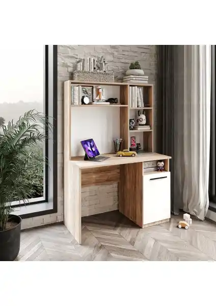 Afilli Ildır Flora Beyaz MDF Çalışma Masası: Modern, Ergonomik ve Dayanıklı Tasarım