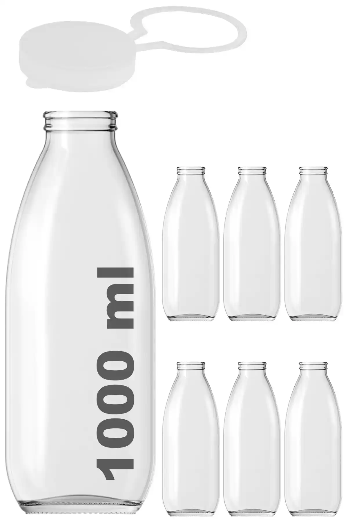 Afracam 1000 ml Şeffaf Sürahi: Fonksiyonel ve Estetik Cam İçecek Kabı