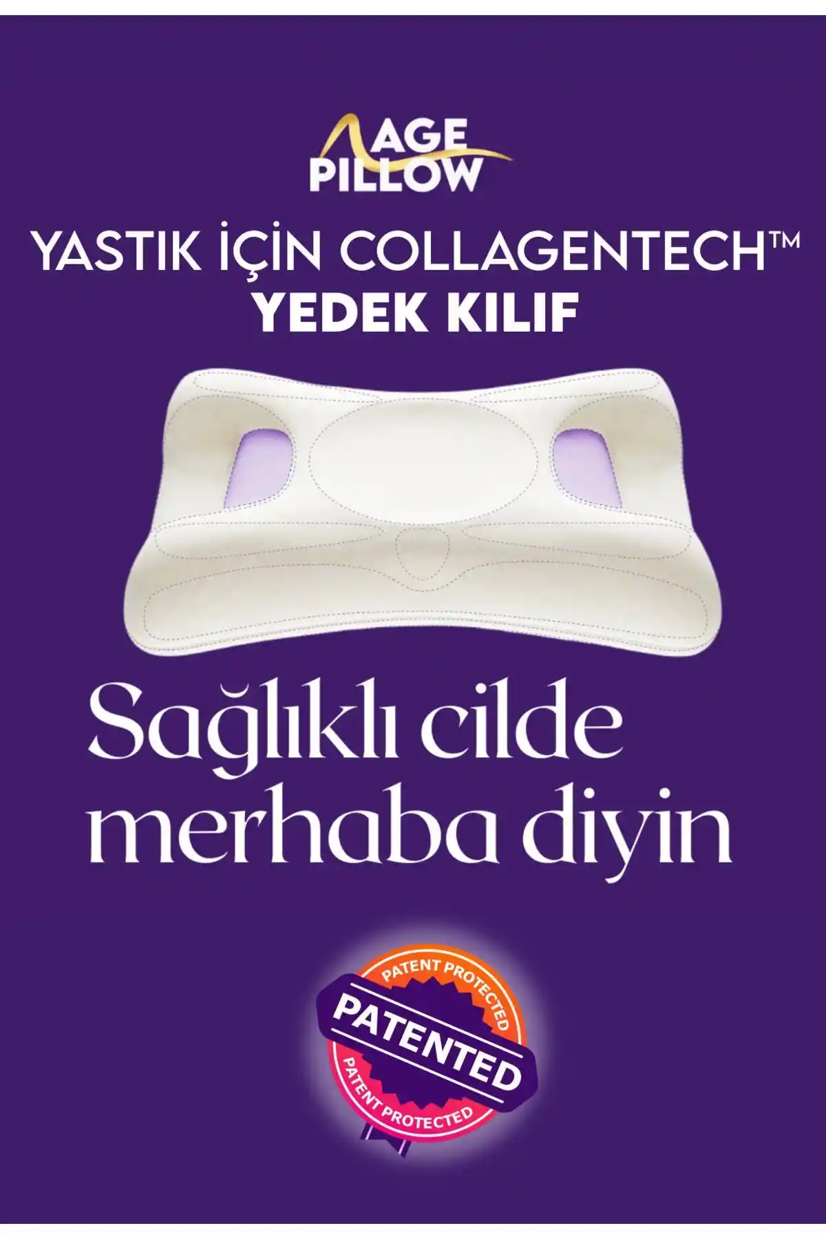 AGE PILLOW Yedek Kılıf: Visko Dolgulu, Pamuklu ve Kırışmaya Dayanıklı Konfor