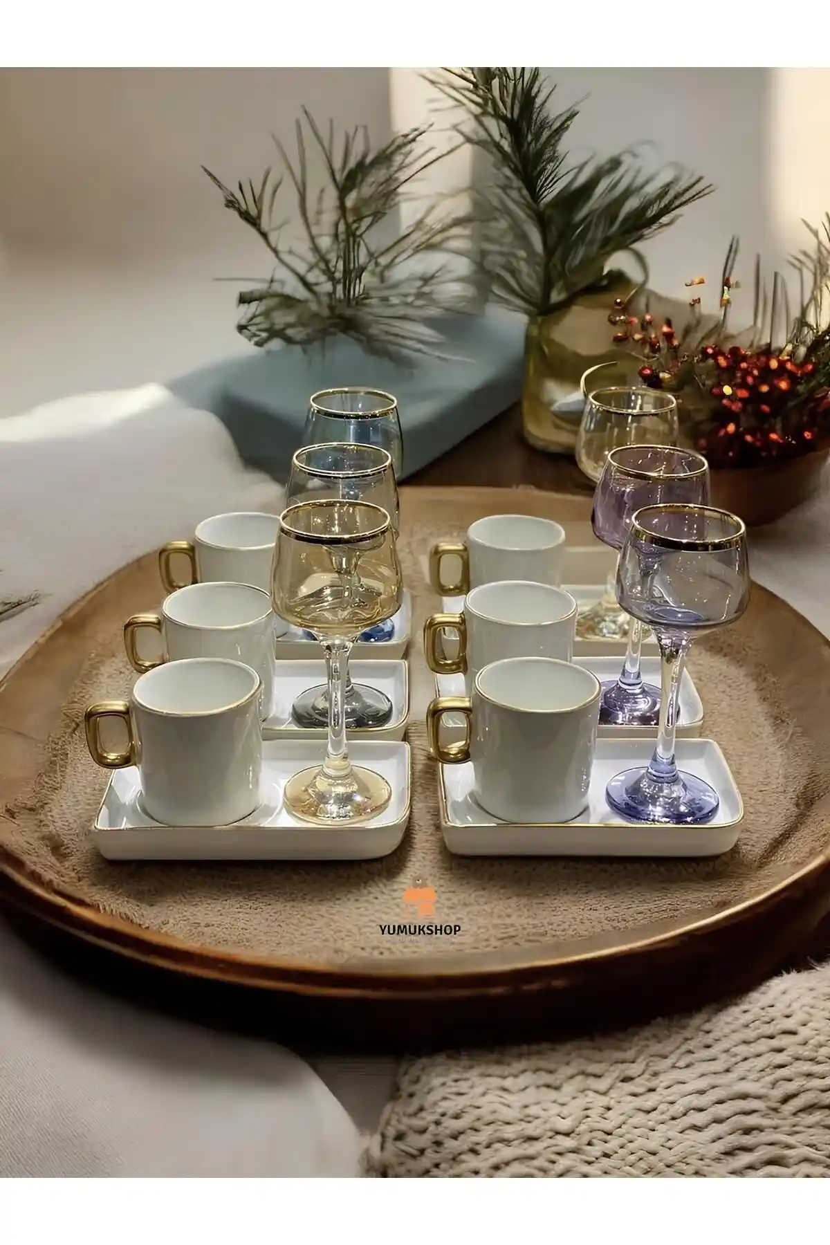 CARMEN SOFT Paris Alya Serisi 6’lı Sunum Tabaklı Lüx Kahve Fincan Takımı Özellikleri ve Kullanımı