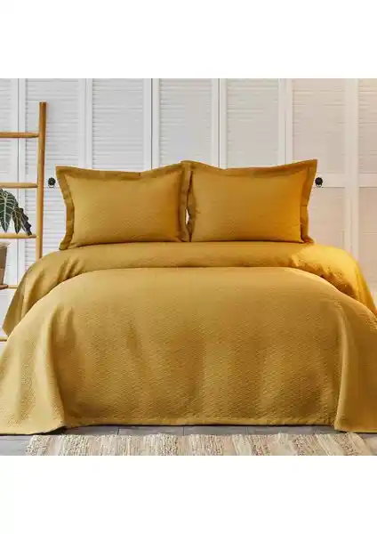 Karaca Home Charm Bold Hardal Tek Kişilik Yatak Örtüsü Seti - Şık ve Dayanıklı Tasarım