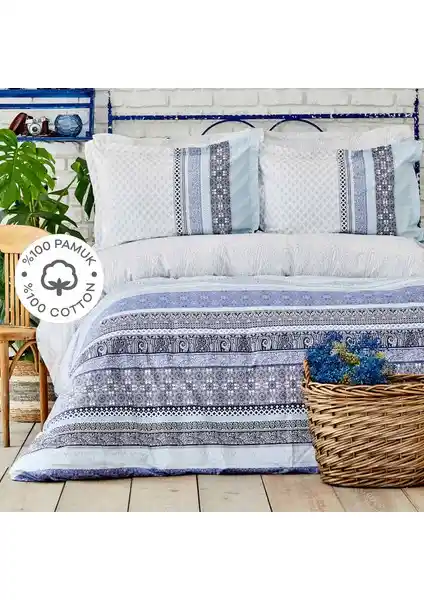 Karaca Home Nileso Mavi %100 Pamuk Çift Kişilik Nevresim Takımı Özellikleri ve Kullanımı