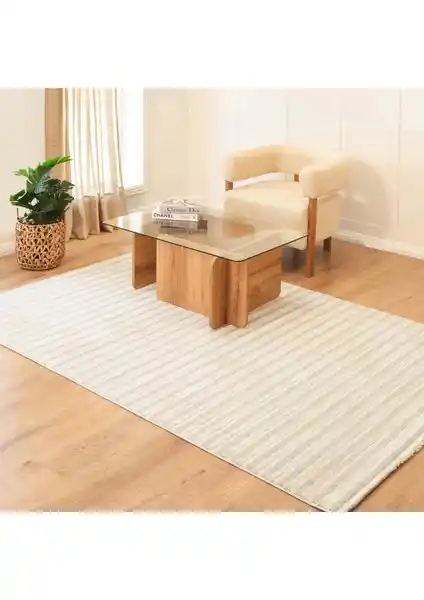 Kaşmir Halı 7/24 Sahara Emma Bej 80x150 cm: Şık ve Fonksiyonel Ev Dekorasyon Halısı