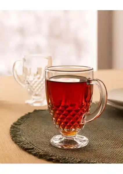 Madame Coco Lasalle 4'lü Çay Fincanı: Zarif ve Dayanıklı Akrilik Cam Seti