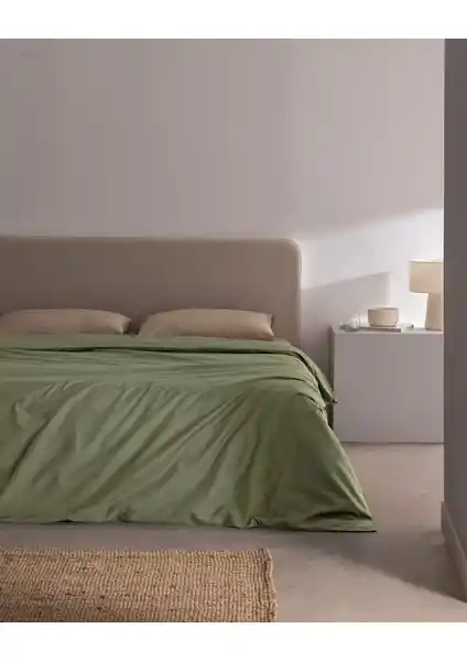 Madame Coco Manon King Size Pamuk Ranforce Düz Nevresim Haki Özellikleri ve Kullanımı