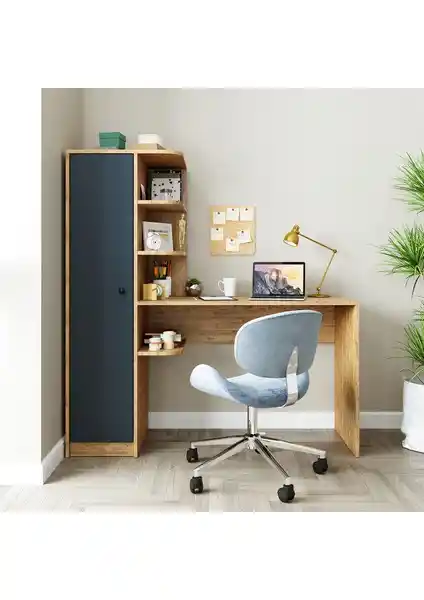 Roomart Roma Raflı Çalışma Masası: Modern Tasarım ve Fonksiyonel Ofis Mobilyası