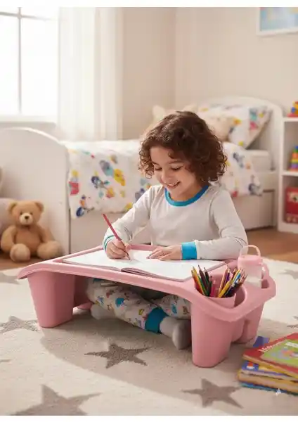 Saban Plastik Hobi Masası Laptop Sehpası Pembe: Ergonomik ve Çok Amaçlı Tasarım