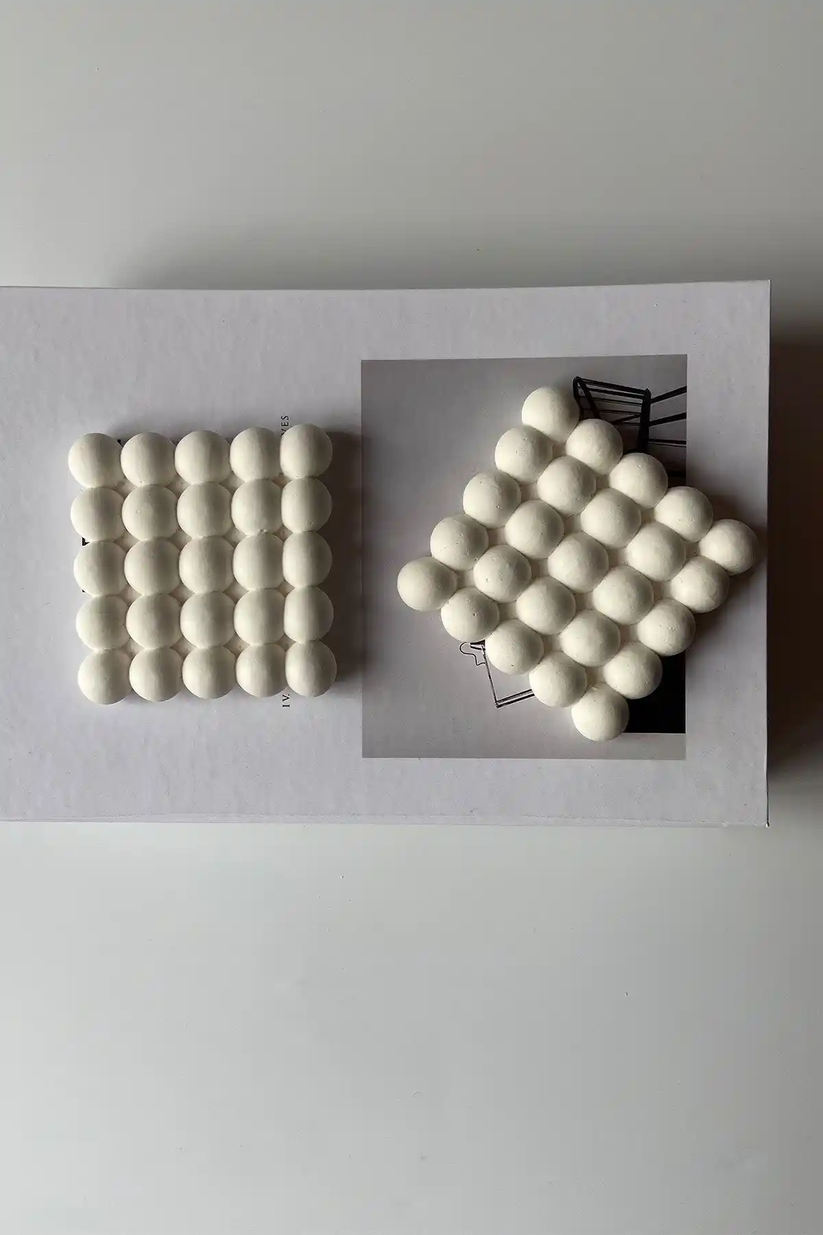 Sin İstanbul 2'li Beyaz Bubble Bardak Altlığı: Estetik ve Dayanıklı Masa Aksesuarı