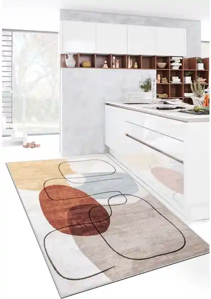 West Home Yıkanabilir Kaymaz Leke Tutmaz Salon Halısı ile Modern ve Fonksiyonel Tasarım