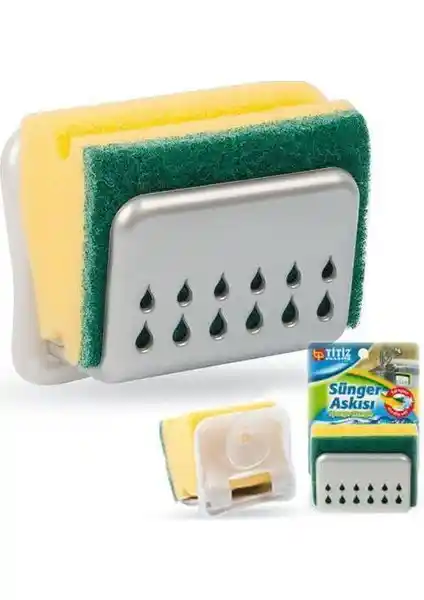 Anka Vantuzlu Bulaşık Süngeri Askısı ile Mutfakta Düzen ve Hijyen Sağlayın