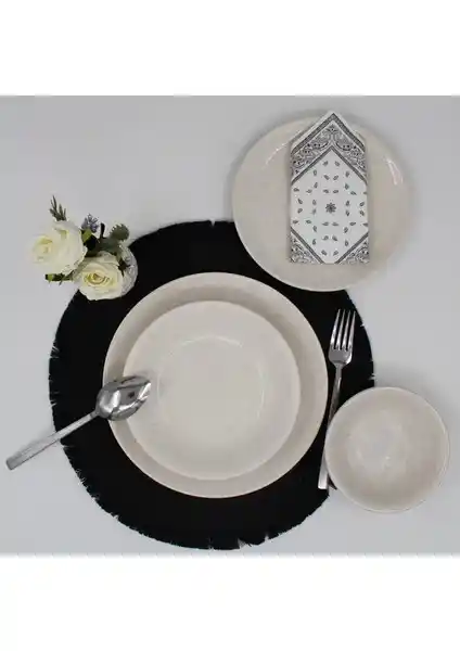 Arna 24 Parça Seramik Yemek Takımı - Şık ve Dayanıklı Modern Sofra Seti