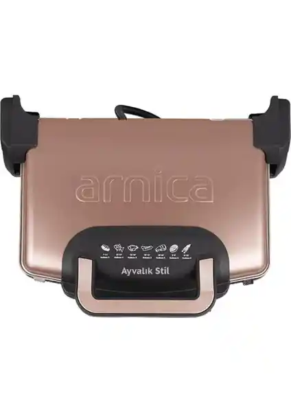 Arnica GH26261 Ayvalık Stil Tost Makinesi Rose ile Pratik ve Şık Kahvaltılar