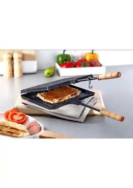 Bonera Granit Efektli Döküm Ocak Üstü Tost Makinesi Özellikleri ve Kullanım Avantajları