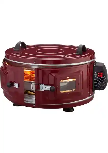 Cvs DN257 Toprak Davul Fırın 1100W Şık Tasarım ve Eşit Pişirme Özelliğiyle Modern Mutfaklar İçin