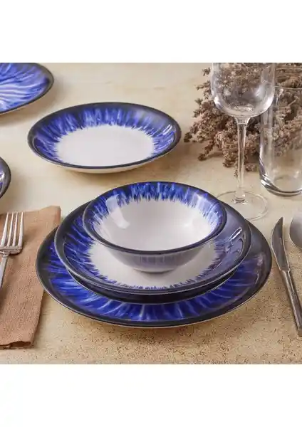 Emsan Ottoman Feza 24 Parça Porselen Yemek Takımı Modern ve Dayanıklı Tasarım