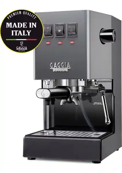 Gaggia New Classic E24 Gri Espresso Makinesi İtalyan Tasarımı ve Yüksek Performans