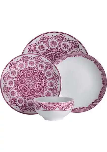 Güral Porselen Atina 24 Parça Yemek Takımı Estetik ve Dayanıklı Tasarım