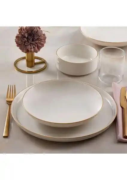 Güral Porselen Bilbao 18 Parça Yemek Takımı Şık ve Dayanıklı Modern Tasarım