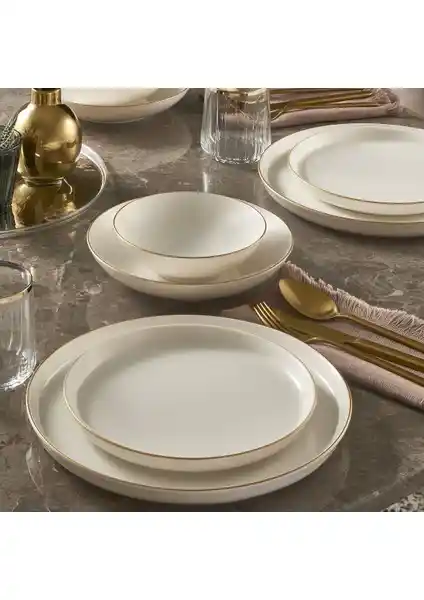 Güral Porselen Bilbao 24 Parça Modern Yemek Takımı Şık ve Dayanıklı Tasarım