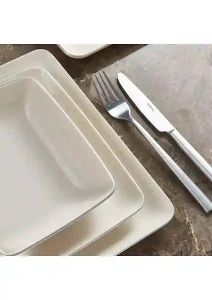 Güral Porselen Kansas 18 Parça Modern Yemek Takımı Dayanıklı ve Şık Tasarımıyla Öne Çıkıyor