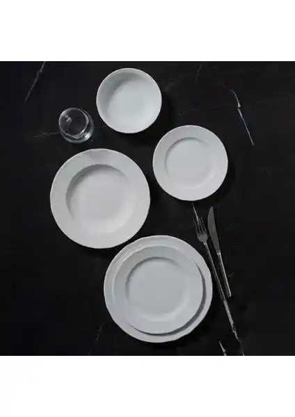 Güral Porselen Venedik 20 Parça 4 Kişilik Yemek Takımı Klasik ve Şık Tasarım