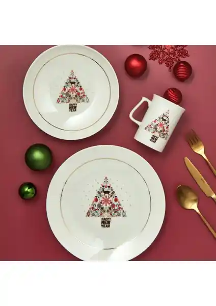 Güral Porselen Yeni Yıl Camelia 3 Parça Tek Kişilik Bone Yemek Takımı İnceleme ve Özellikleri