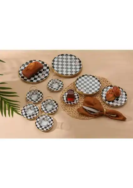 Gürcü Glass Damalı 24 Parça Seti: Estetik ve Dayanıklı Sofra Takımı Seçenekleri