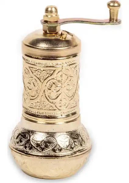 Handygoo Tombul Sarı Döküm Karabiber Değirmeni: Şık ve Dayanıklı Baharat Öğütücü